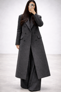 Manteau long structuré