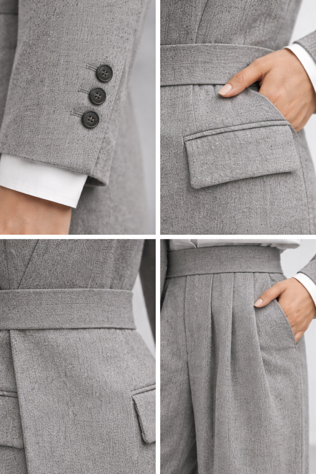 Ensemble tailleur veste & pantalon – Élégance structurée