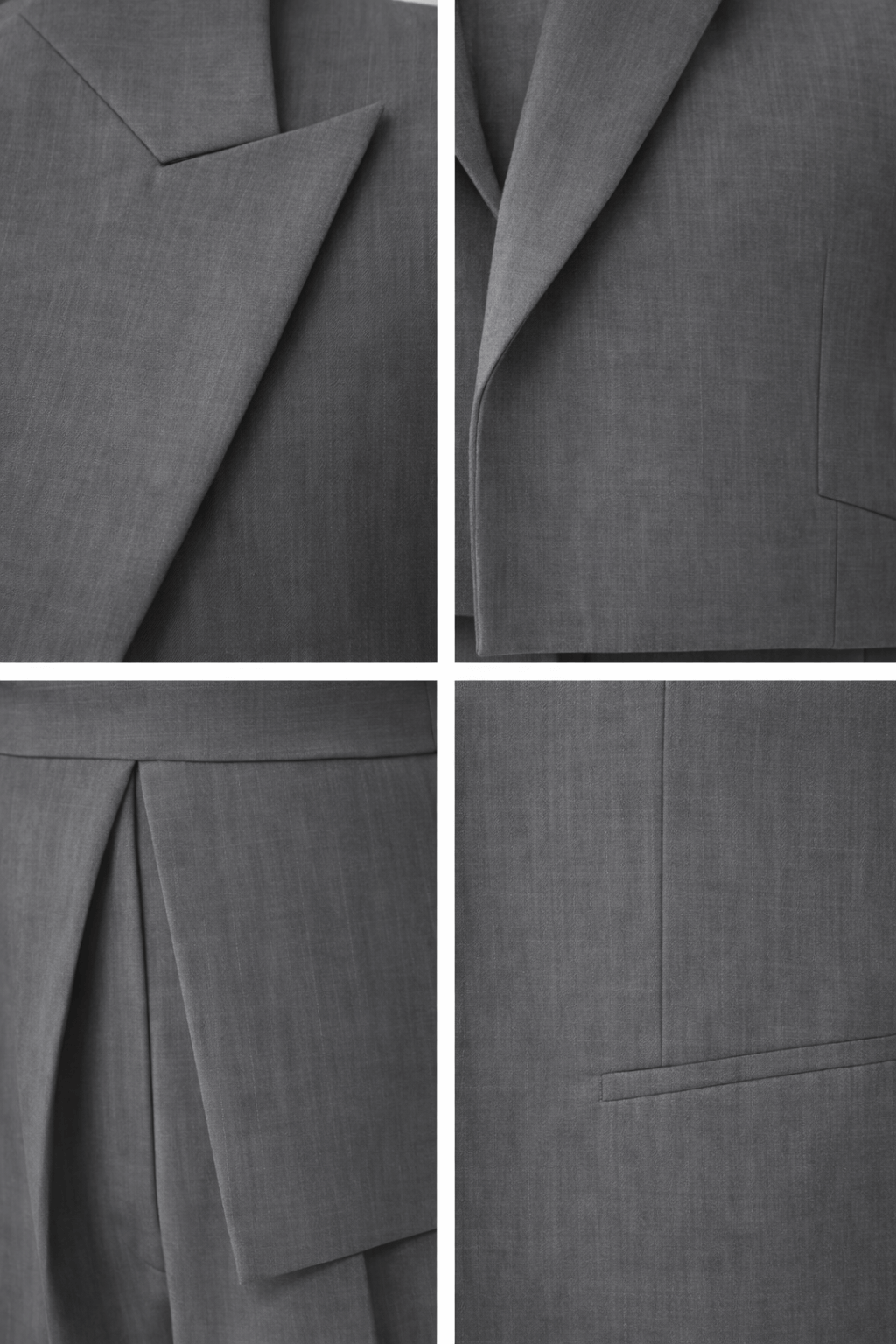 Ensemble Tailleur Rayé Couture Structuré – Édition Limitée