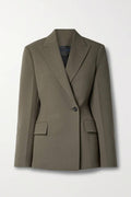 Blazer kaki croisé structuré