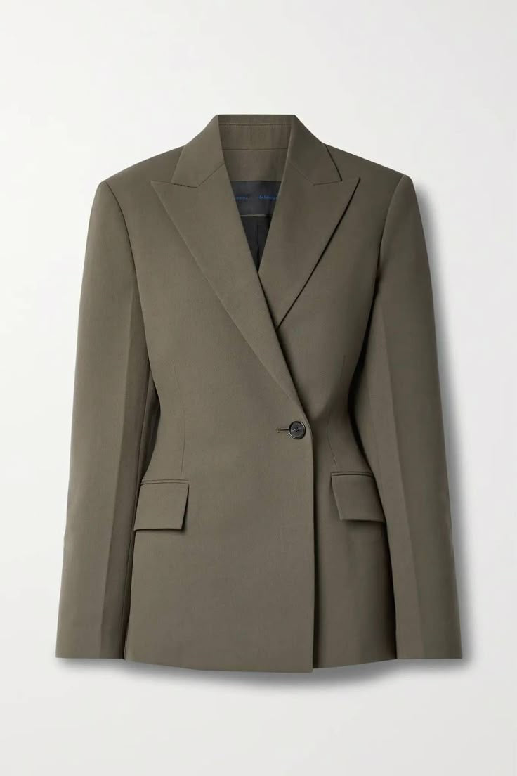 Blazer kaki croisé structuré