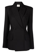 Blazer noir croisé cintré