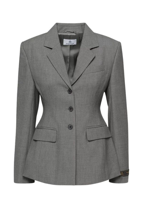 Blazer gris cintré
