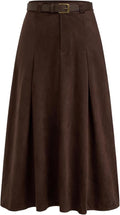 Jupe longue marron