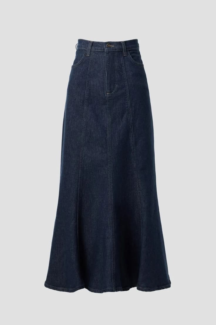 Jupe longue en jean