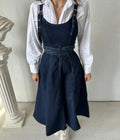 Robe Salopette Longue en Jean – Style Chic & Moderne