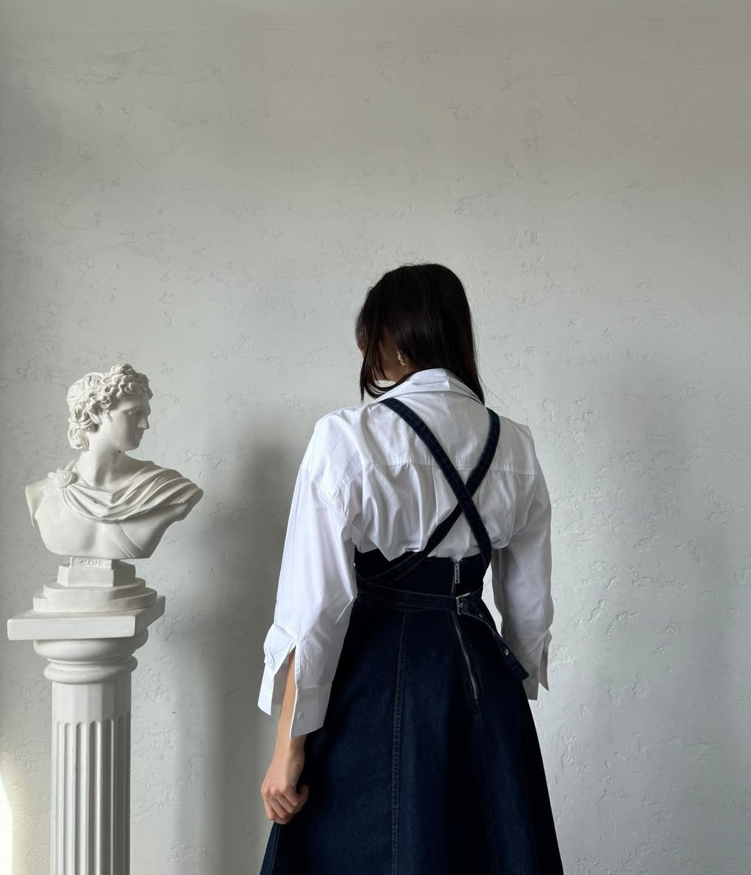 Robe Salopette Longue en Jean – Style Chic & Moderne